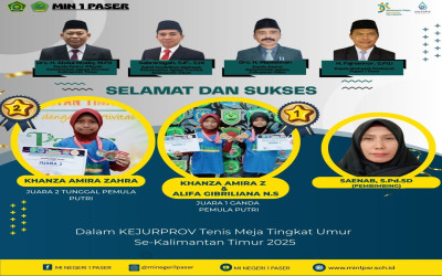 Khanza Amira Zahra, Bintang Muda Tenis Meja dari MIN 1 Paser