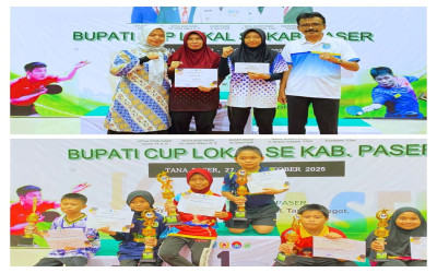Siswa MIN 1 Paser Borong Piala di Ajang Bupati Cup Lokal se-Kabupaten Paser 2025